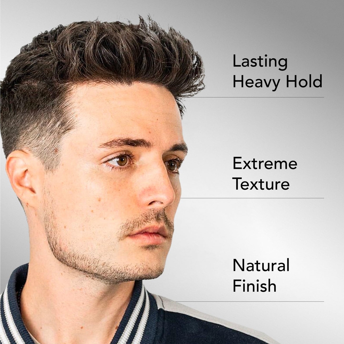 BLUMAAN Heavy Hold Clay - Men's Extra Strong Hold Hair Clay Creates Texture and Volume (2.5 oz) - Natural Matte Finish with Organic Oils - Controls
