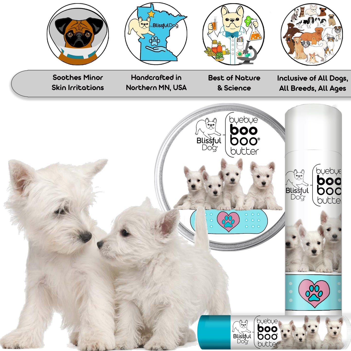 The Blissful Dog West Highland Terrier Boo Butter, 0.50 oz Beauty and Personal Care The Blissful Dog