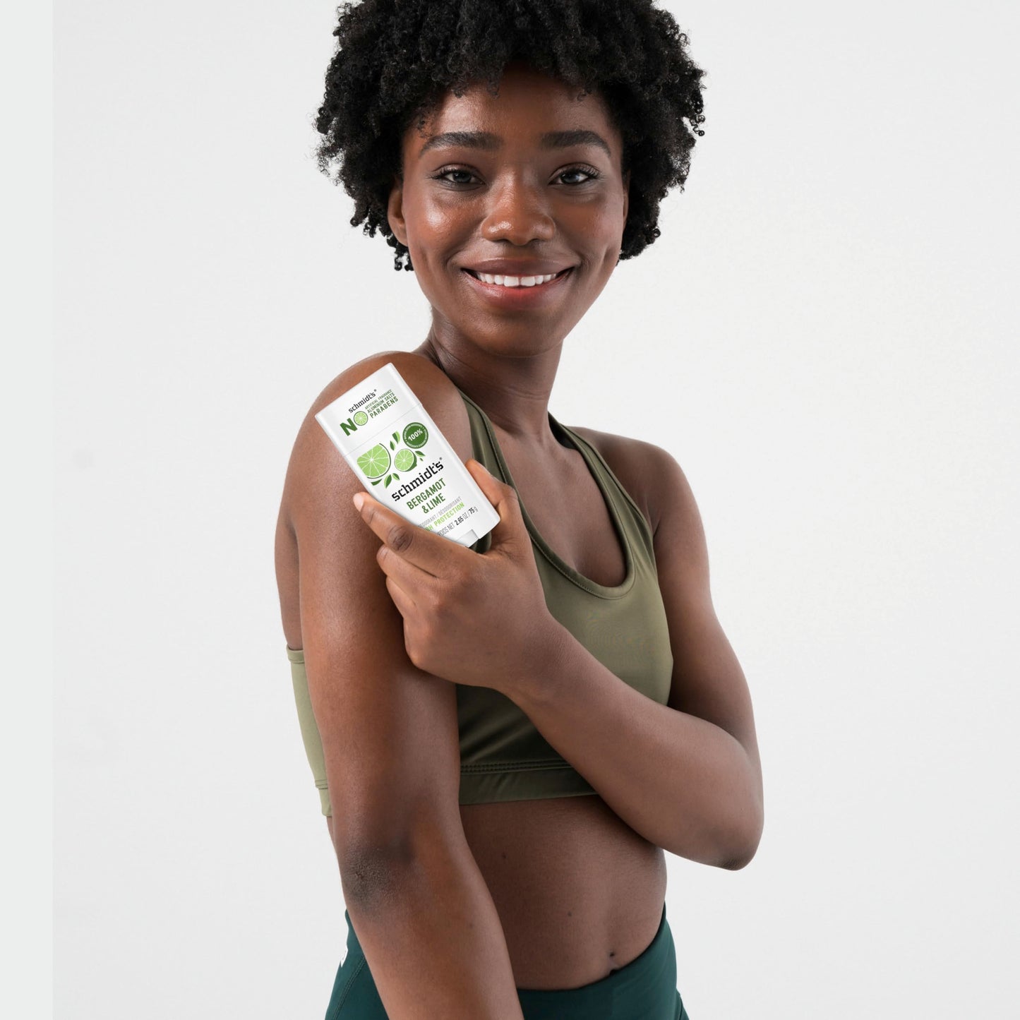 Schmidt's Aluminum-Free Vegan Deodorant Bergamot & Lime 4 Count for Women and Men, with 24 Hour Odor Protection, Natural Ingredients, Cruelty-Free