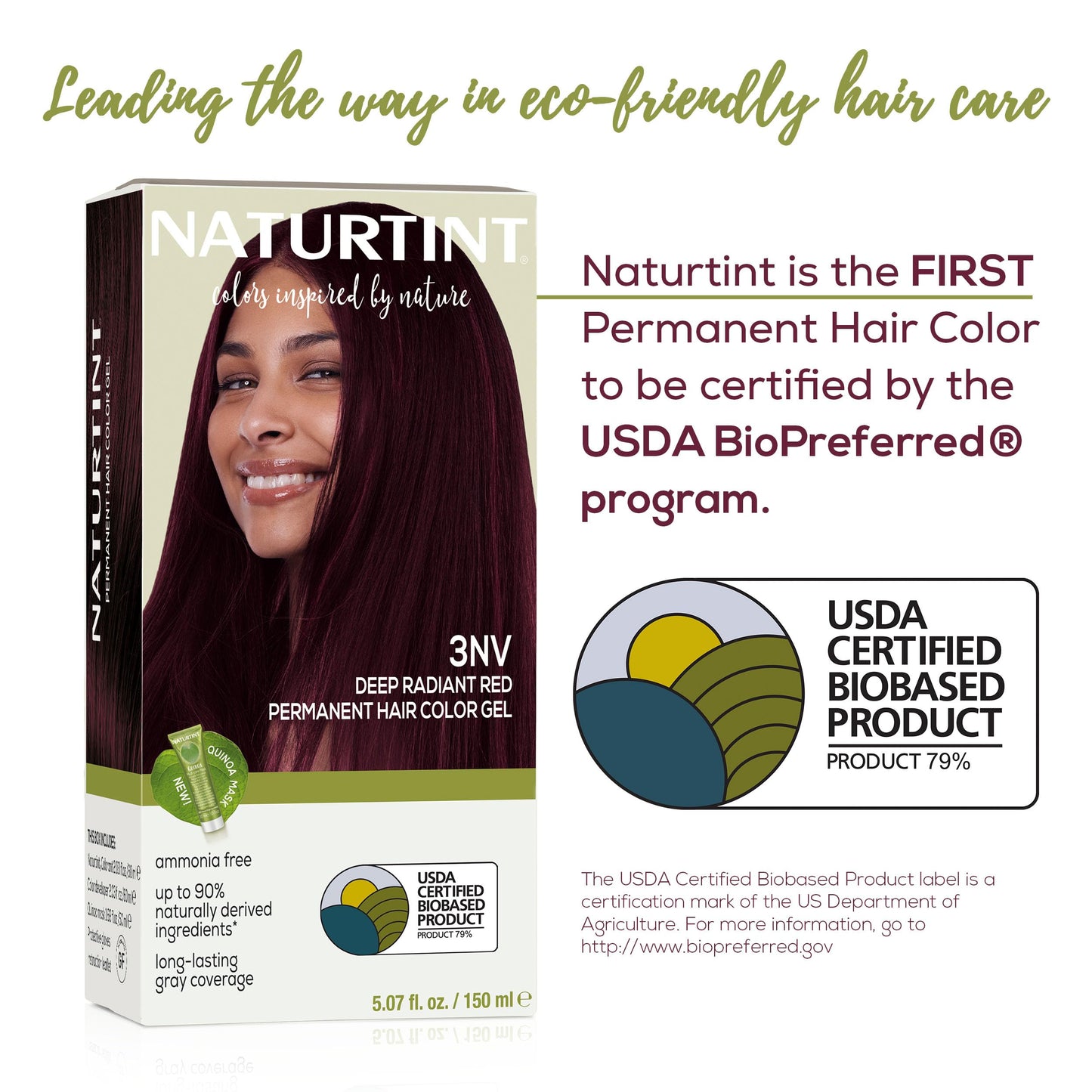 Naturtint 3NV Radiant Red Permanent Hair Color (Pack of 1), Ammonia Free, Vegan, Cruelty Free, up to 100% Gray Coverage, Long Lasting Results