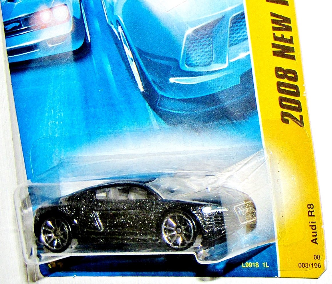 Hot Wheels 2008 New Models Audi R8, 10 Spoke Wheels version # 03/40, 1:64 Scale.