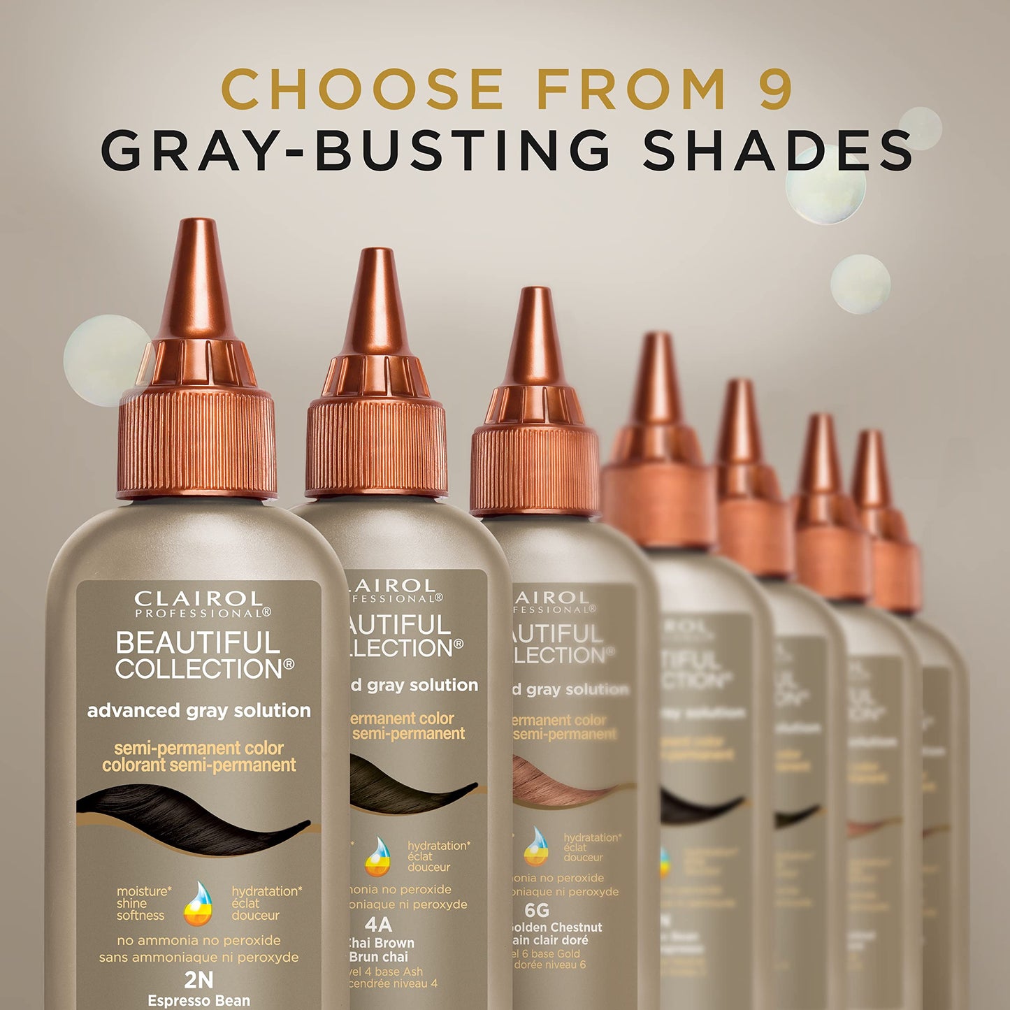 Clairol Professional Beautiful Collection Advanced Gray Solutions, 1A Midnight Black, 3 oz. - Packaging May Vary