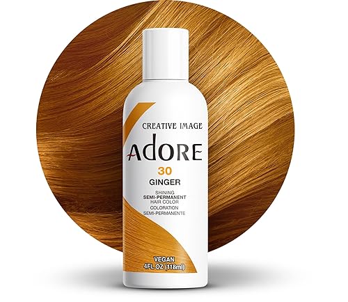 Adore Semi-Permanent Haircolor #030 Ginger 4 Ounce (118ml) (3 Pack)