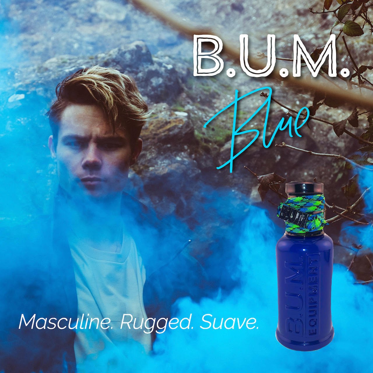 BUM EQUIPMENT Eau de Toilette Spray For Men, Blue, 3.4 Fluid Ounce