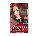 Revlon Colorsilk Beautiful Color Permanent Hair Color, Long-Lasting High-Definition Color, Shine & Silky Softness with 100% Gray Coverage, Ammonia