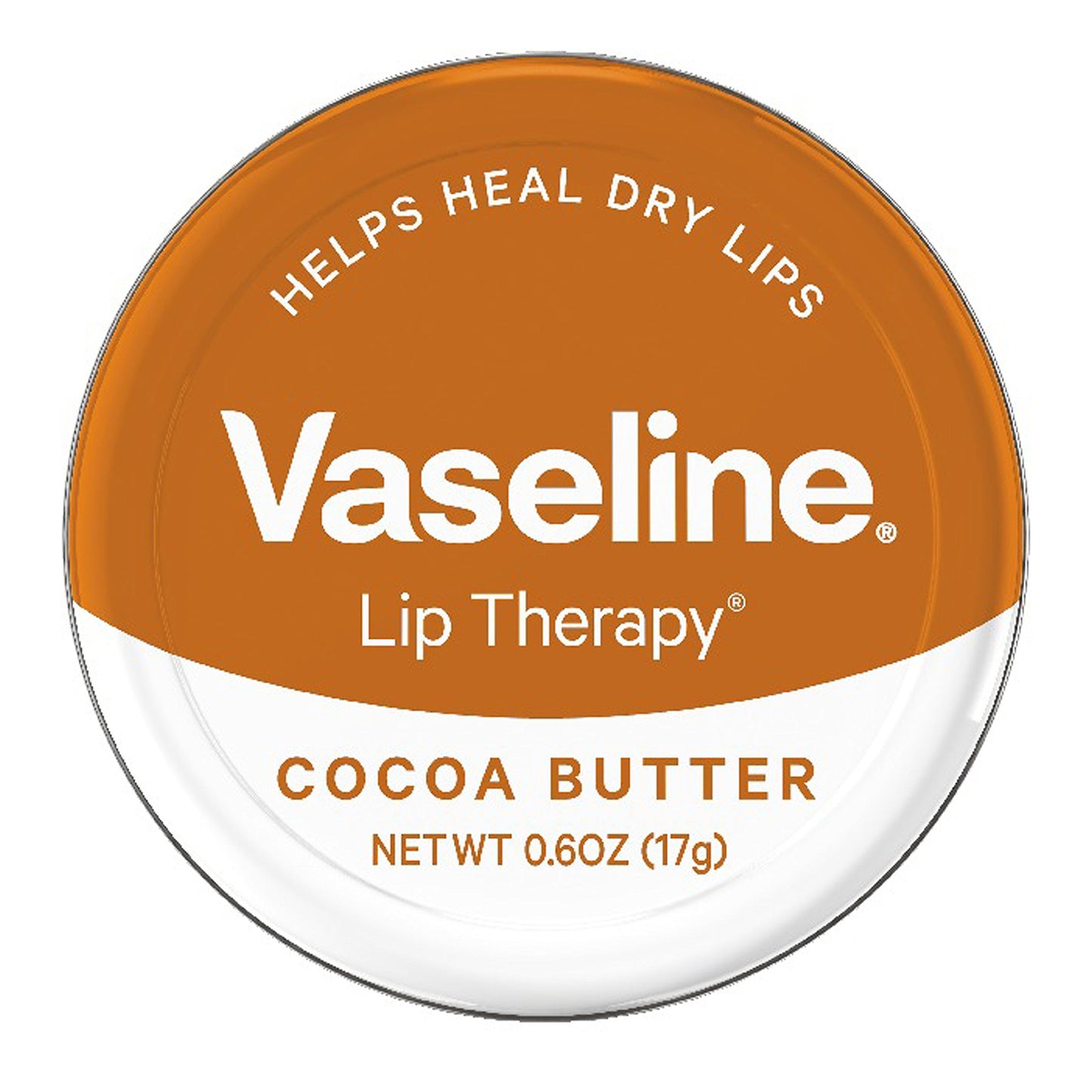 Vaseline Lip Therapy Lip Balm Tin, Cocoa Butter, 0.6 oz