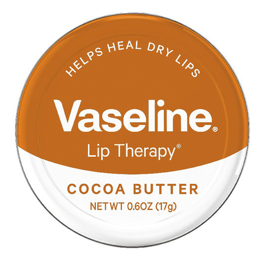 Vaseline Lip Therapy Lip Balm Tin, Cocoa Butter, 0.6 oz