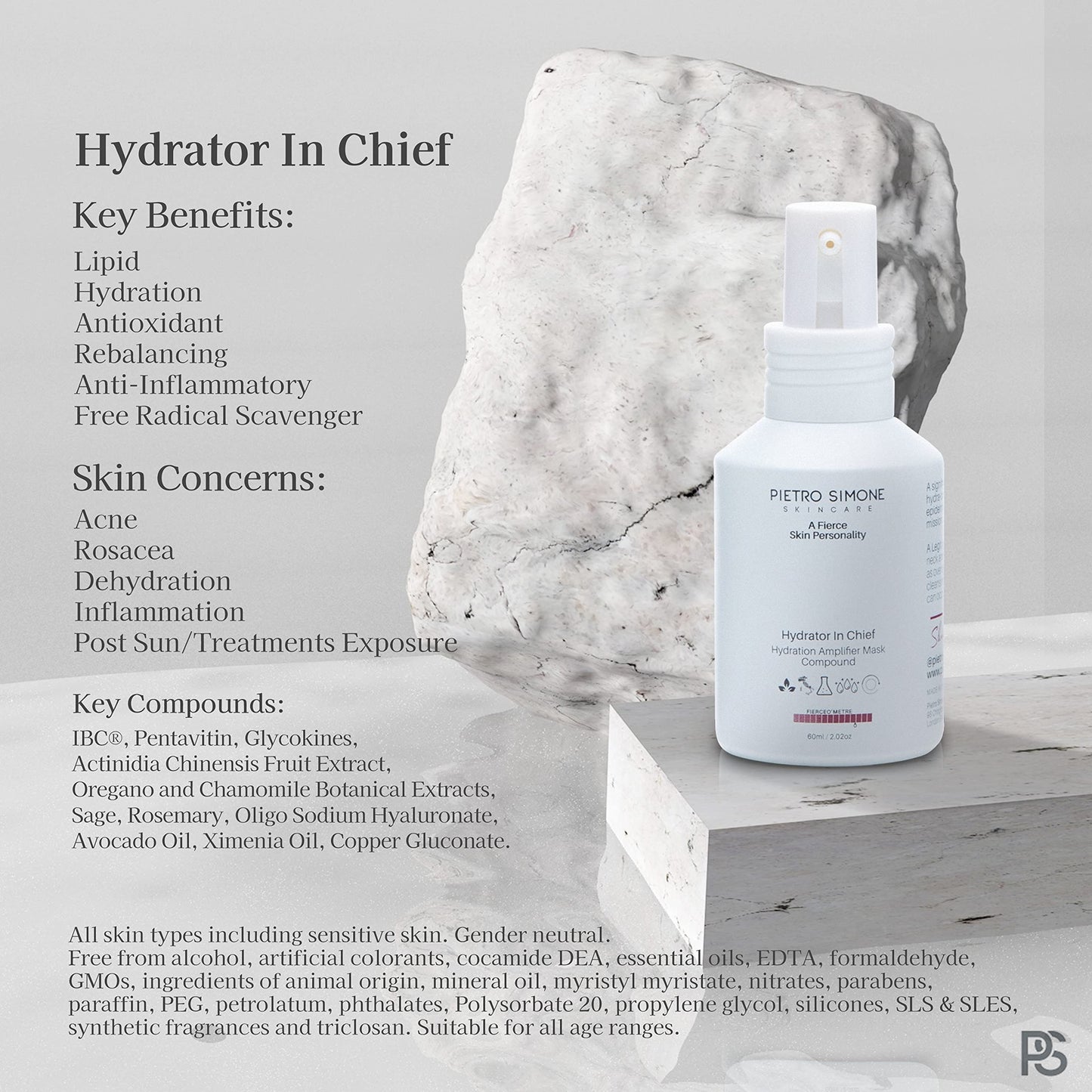 Pietro Simone Skincare, Hydrator in Chief, 2.0 FL OZ