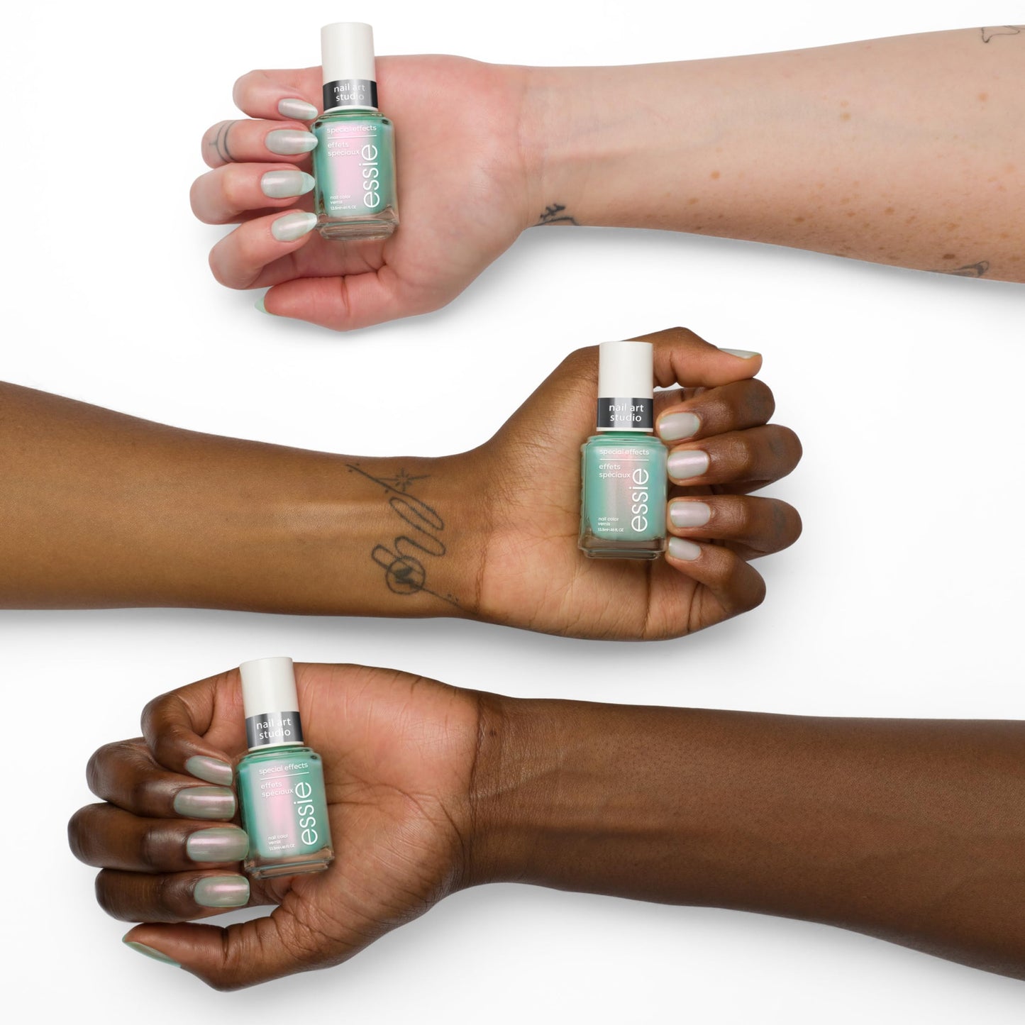 essie Nail Art Studio Special Effects Chrome Polish, Vegan, Aqua Nail Polish, Mystic Marine, 0.46 Fl Oz Beauty & Personal Care essie