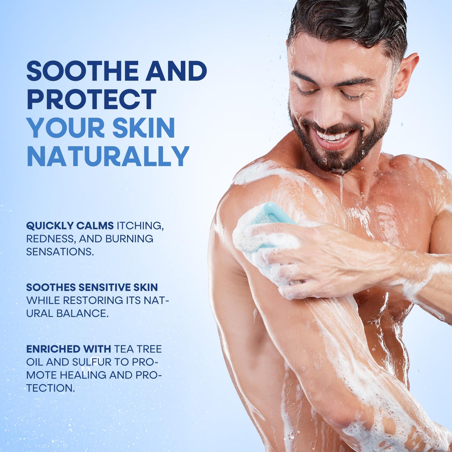 Hermon Antifungal Soap with Tea Tree Oil: Antifungal Bar Soothing Care & Relief of Itchy for Ringworm Jock Itch Athletes Foot - Body & Face Wash Beauty & Personal Care Hermon