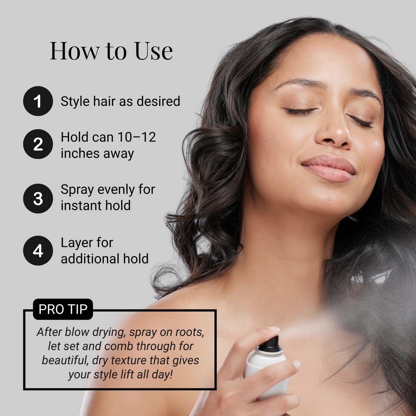 Number 4 Mighty Hair Spray. Hair Spray for Women and Men. Flexible & Weightless Formula. Non-Flaking, Brushable, 9 oz