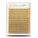 WONSIS 20D Lash Clusters, Individual Lashes, 240 Pcs Individual Lash Extensions, Volume Soft Lightweight Thickness 0.07mm C Curl False Eyelashes