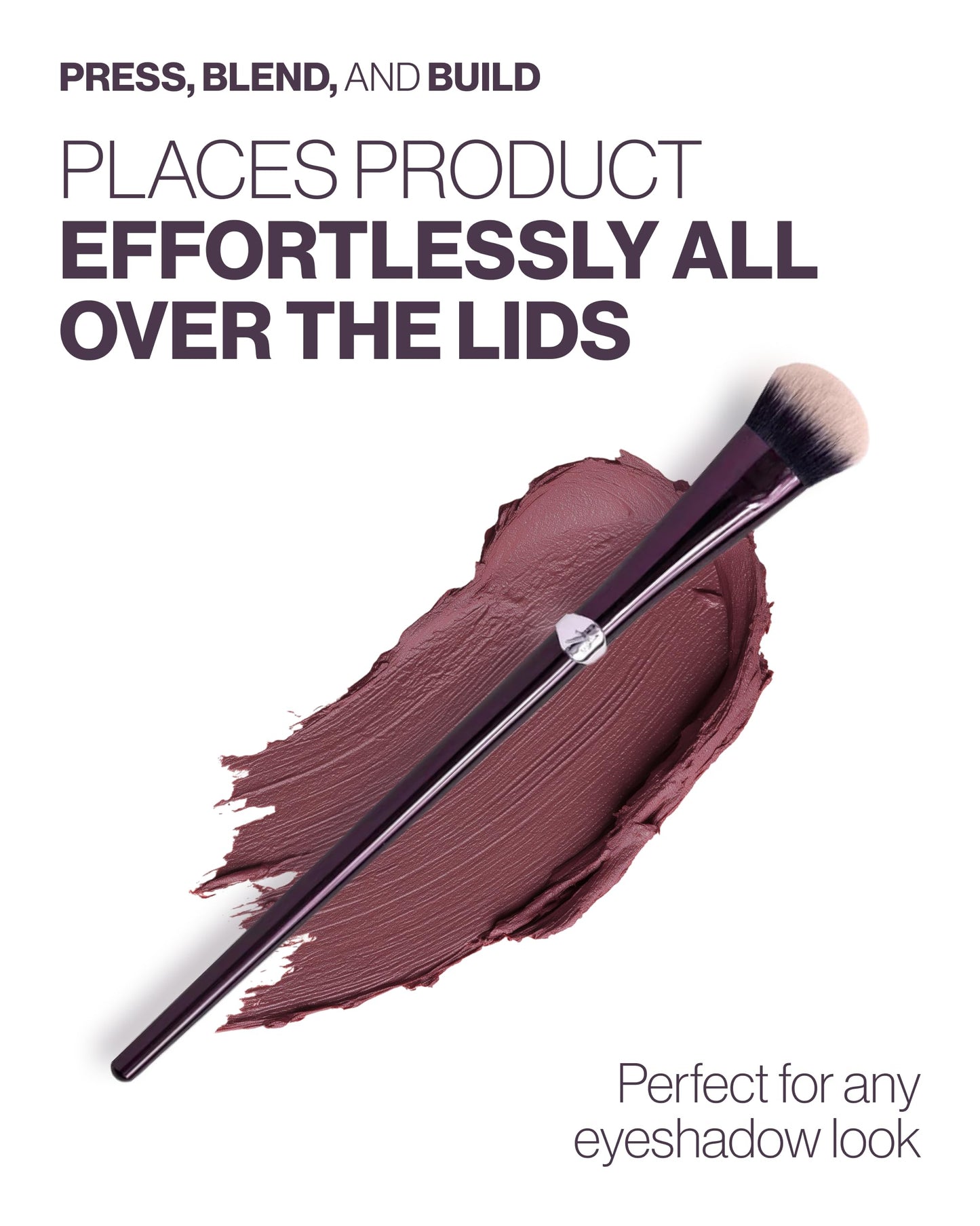Anisa Beauty Eye Fan All-Over Brush | Soft Dense Vegan Brush for Blending Cream, Liquid, and Powder Eyeshadow | Fan-Shaped Head for All-Over Lid