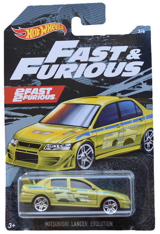 Hot Wheels Fast & Furious Mitsubishi Lancer Evolution 3/6, Green