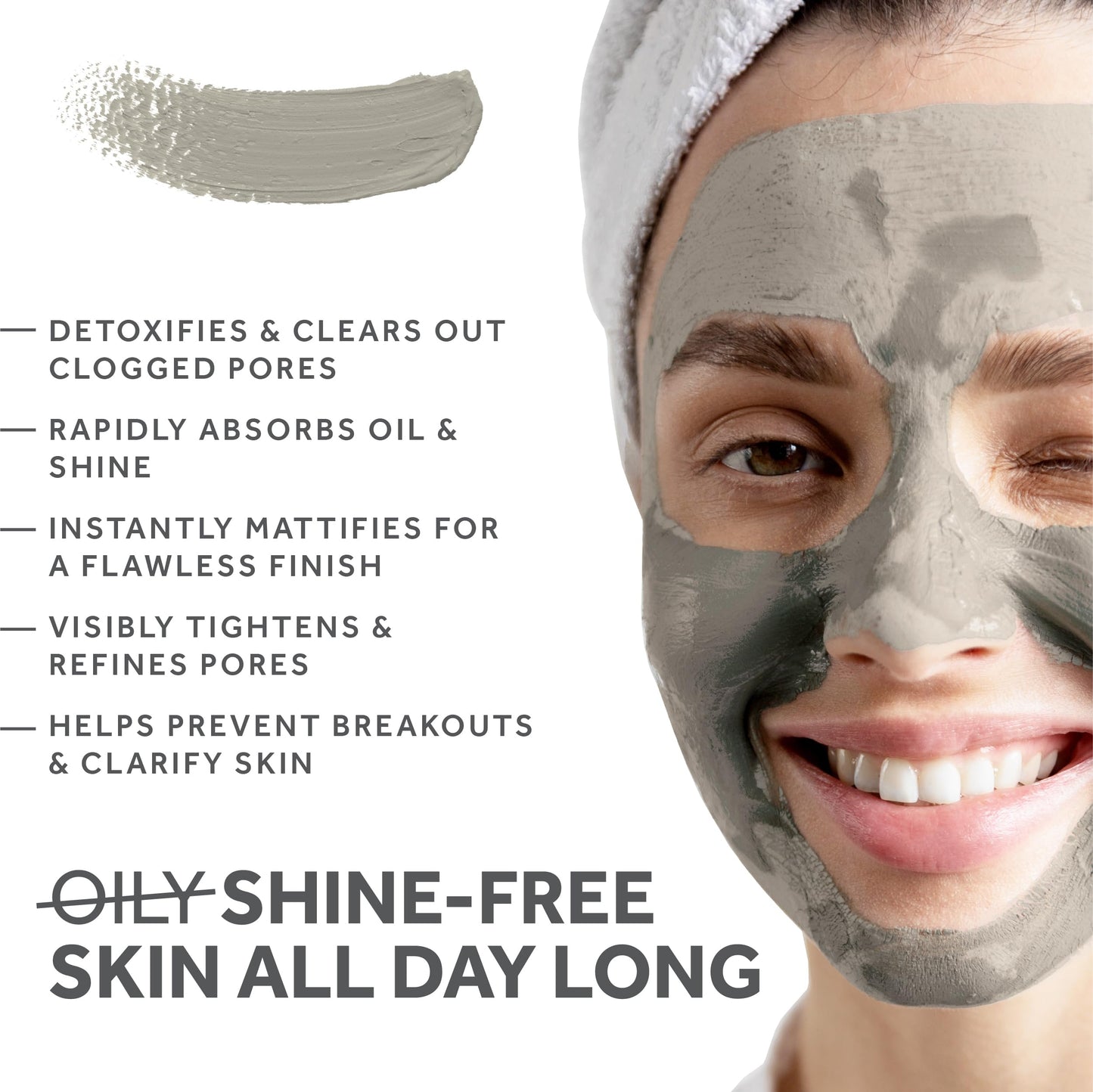 FOSSIL POWER Bentonite Clay Food Grade Powder 2 Lb - Natural Heavy Metal Detox & Pore Cleansing | Indian Healing | DIY Hair & Facial Mask Treatment
