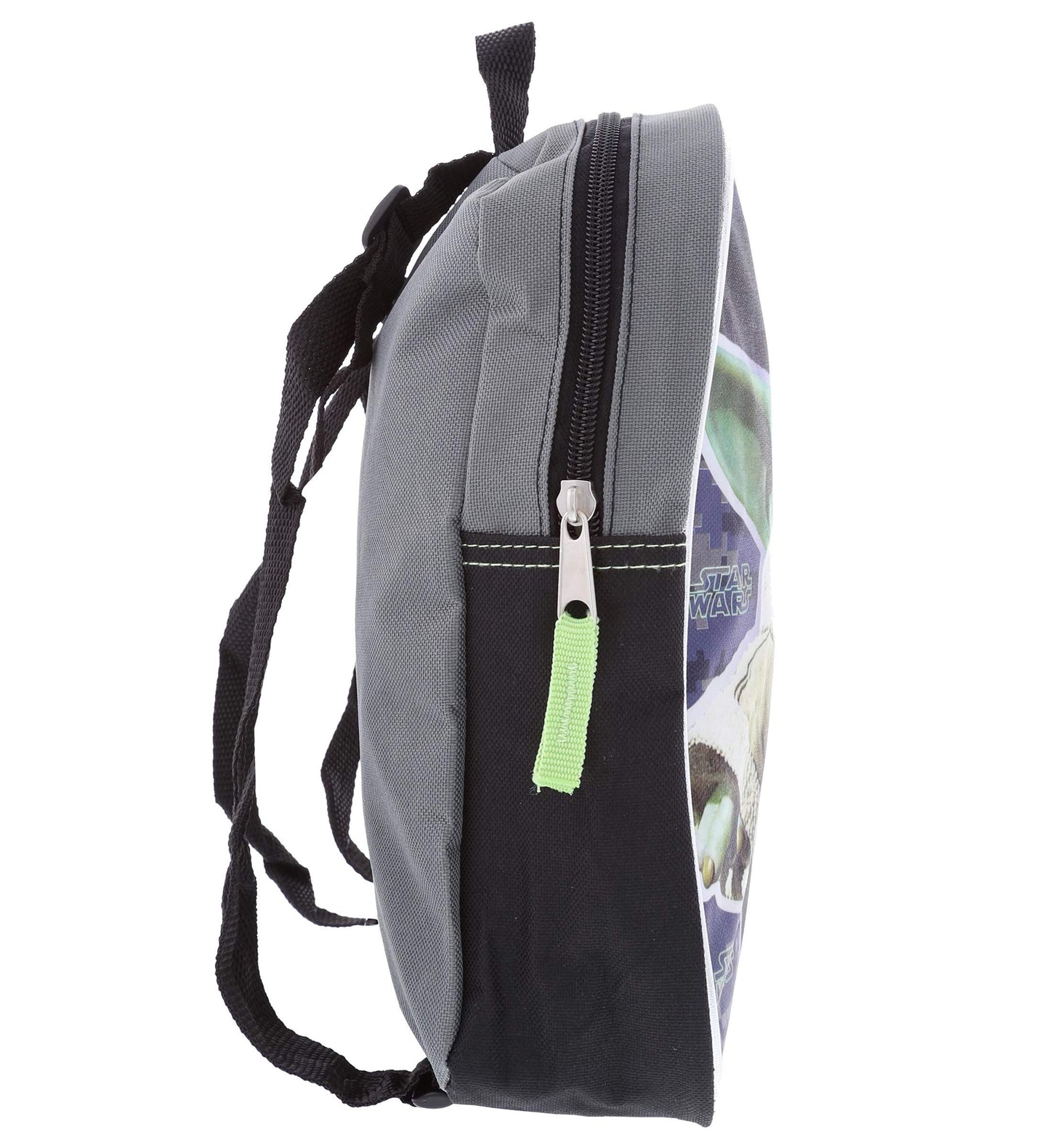 Fast Forward Star Wars The Child Baby Yoda 11" Half Moon Backpack Standard, Gray