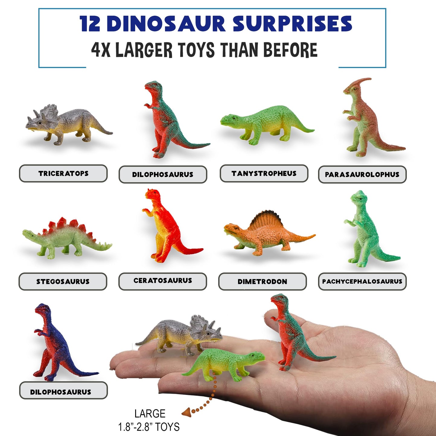 Bath Bombs for Kids with Surprise Inside - 12 Dinosaur Bath Bombs with Toys, Organic Colorful Bubble Bath Fizzies, Dino Egg Bath Bomb w/Rich Bubbles…