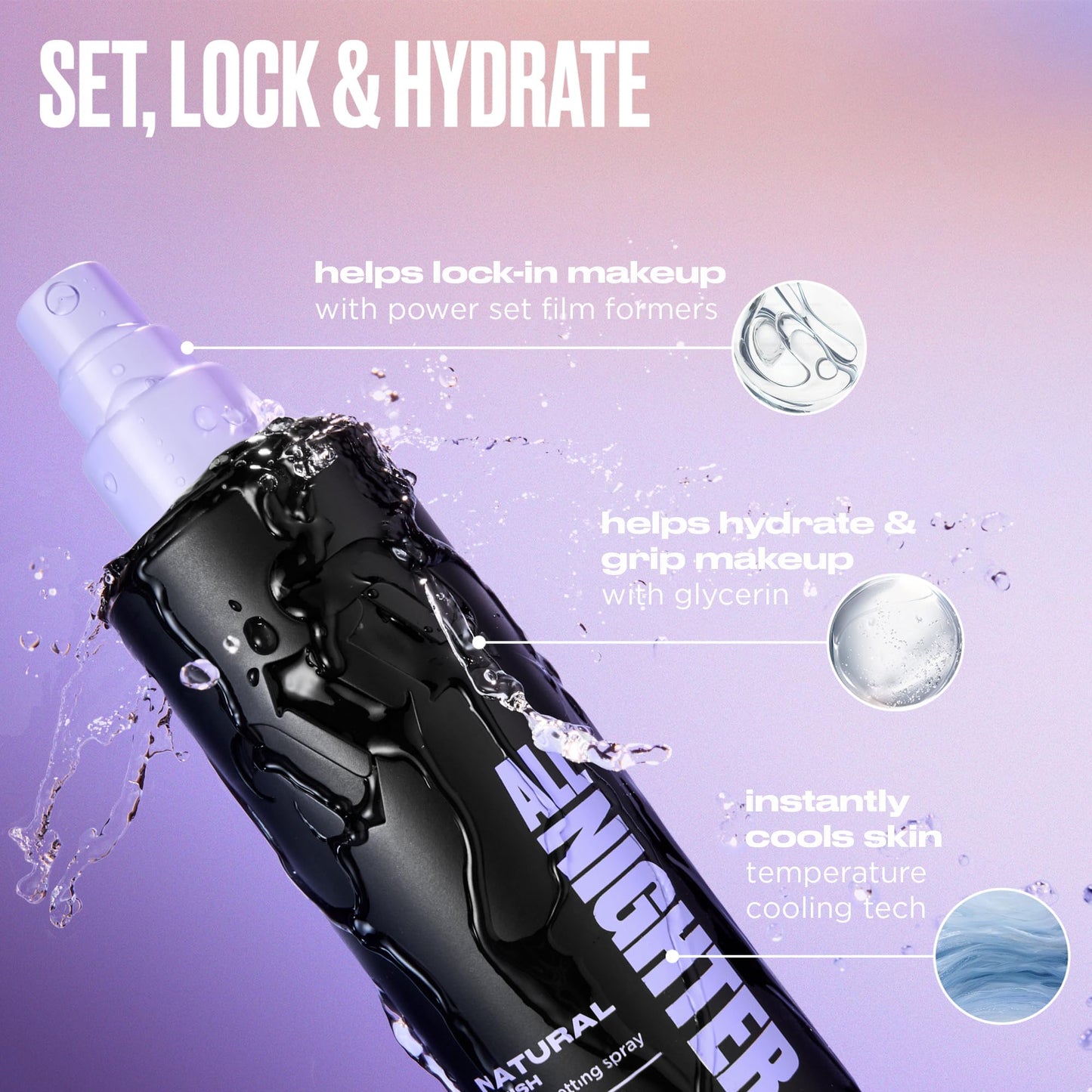 Urban Decay All Nighter Waterproof Makeup Setting Spray - Natural Finish, Up to 24HR Wear, Ultra-Fine Facial Mist, Hydrating Foundation Face Primer Beauty and Personal Care URBAN DECAY