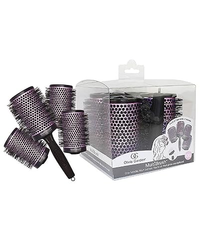 Olivia Garden MultiBrush Detachable Thermal Styling Hair Brush (5-Piece Kit 2 1/2" 66mm)