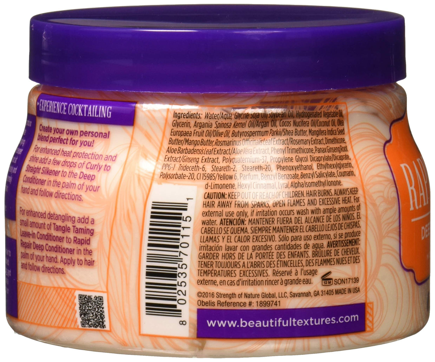 Beautiful Textures Rapid Repair Deep Conditioner, 15 Oz