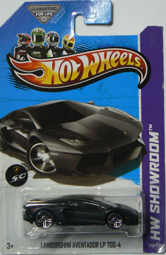 Hot Wheels HW Showroom Lamborghini Aventador LP 700-4 Black #173/250
