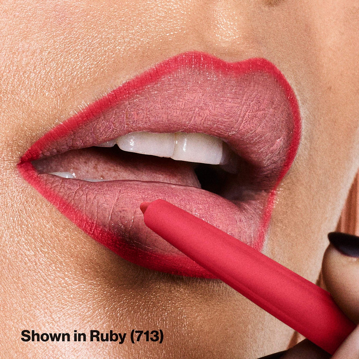 Revlon Colorstay Lip Liner Makeup with Built-In Sharpener, Longwear Rich Colors, Smooth Application, 713 Ruby, 0.01 oz
