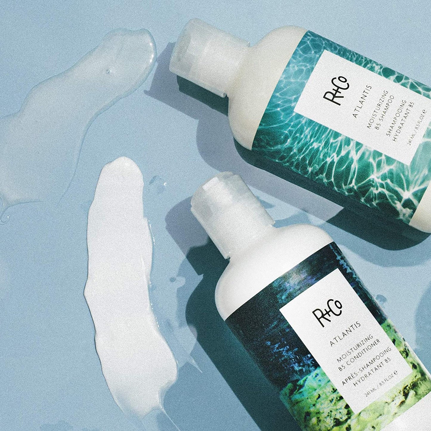 R+Co Atlantis Moisturizing B5 Shampoo and Conditioner Set - Deep Hydration & Repair for Dry, Damaged, Tired Hair - Restores Moisture, Softness & Shine