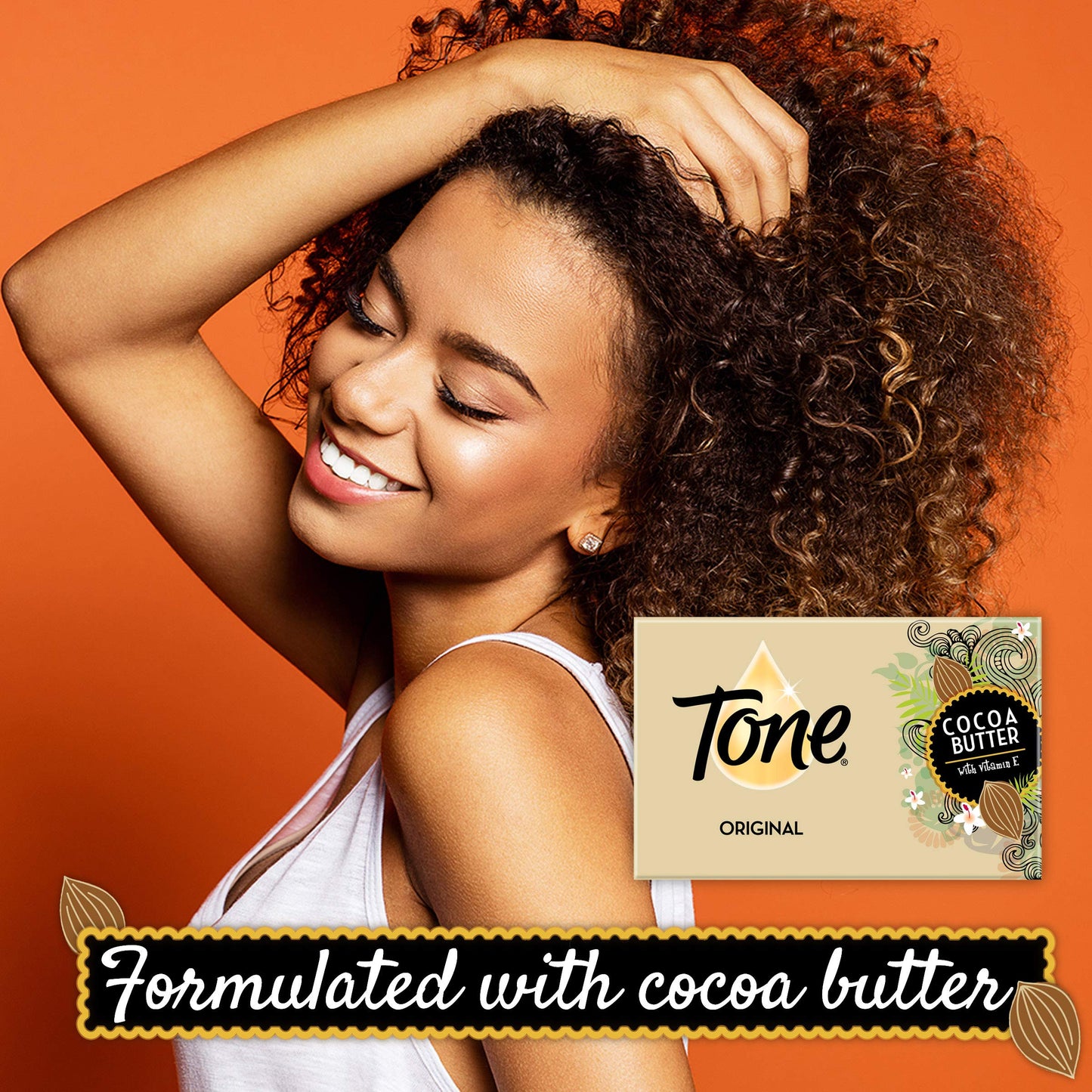 Tone Bath Bar Soap, Cocoa Butter, 4.25 oz, 6 Bars