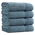 Superior Egyptian Cotton 4-Piece Bath Towel Set for Shower, Bath, Spa, Resort, Hotel, Soft Body Towels, Airbnb Essentials, Apartment, Dorm, Quick…