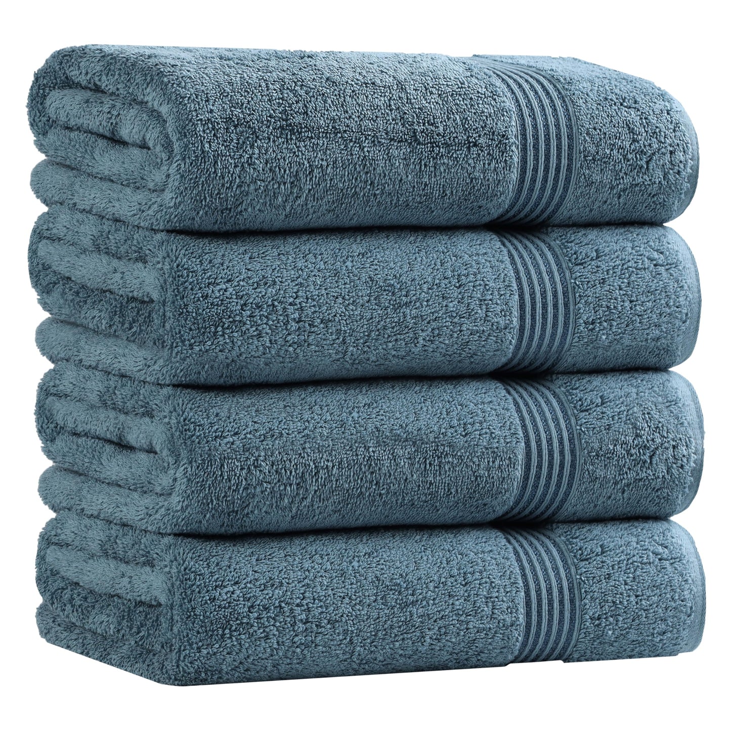 Superior Egyptian Cotton 4-Piece Bath Towel Set for Shower, Bath, Spa, Resort, Hotel, Soft Body Towels, Airbnb Essentials, Apartment, Dorm, Quick…
