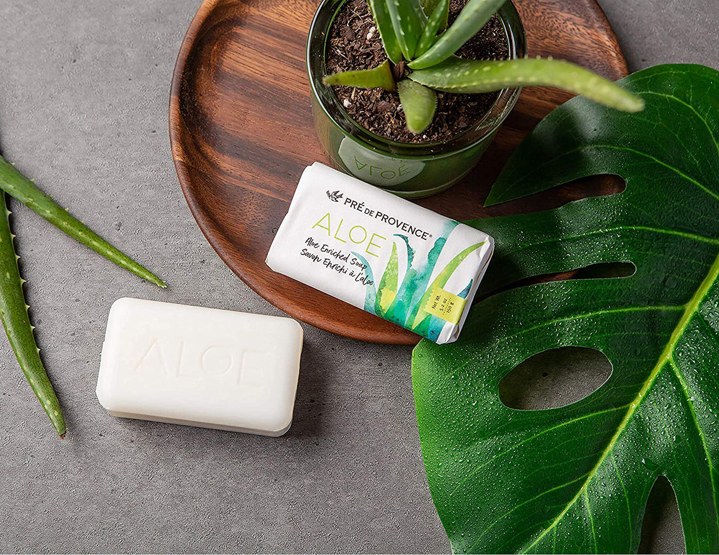 Organic Aloe Collection Hydrating Enriched Daily Bar Soap (5.2oz), Fresh Cucumber Scent