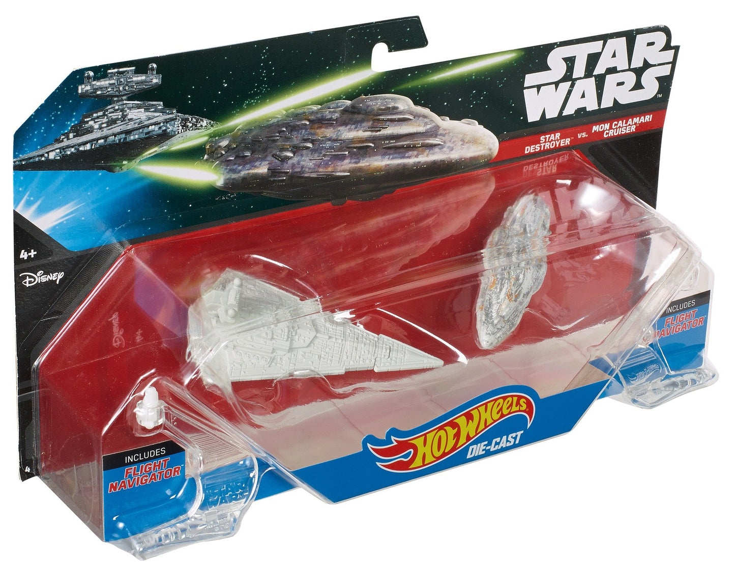 Hot Wheels Star Wars Starship Star Destroyer vs. Mon Calamari Cruiser Vehicle 2-Pack