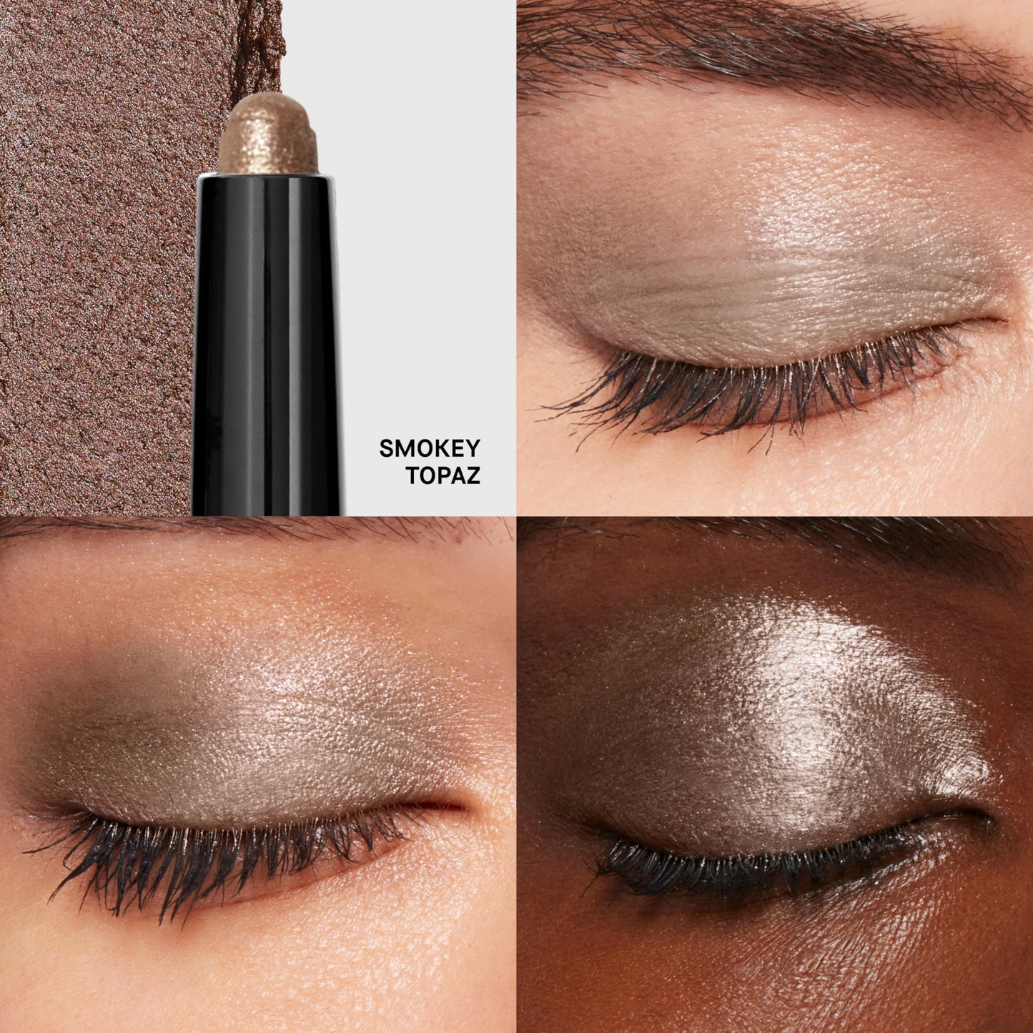 Bobbi Brown Long-Wear Cream Shadow Stick | 24-Hour Eyeshadow Stick | High-Pigment, Buildable Shades with Three Finishes, 0.05 Ounce, Smokey Topaz