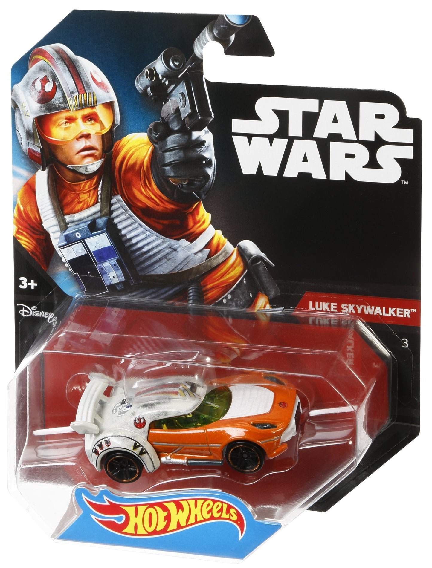 Hot Wheels Star Wars X-Wing Skywalker Character Car