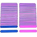 Sumind 100 Pcs Nail File Professional Emery Boards Disposable Grit Nail File 3.35 x 0.51 x 0.05 Inch Double Sided Manicure Tools Kits Pedicure