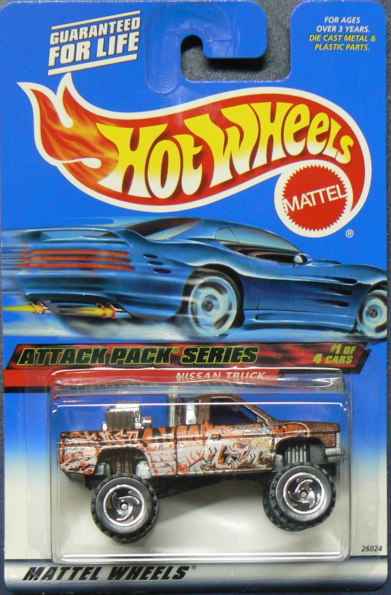 Attack Pack Series #1 Nissan Truck #2000-21 Collectible Collector Car Mattel Hot Wheels 1:64 Scale