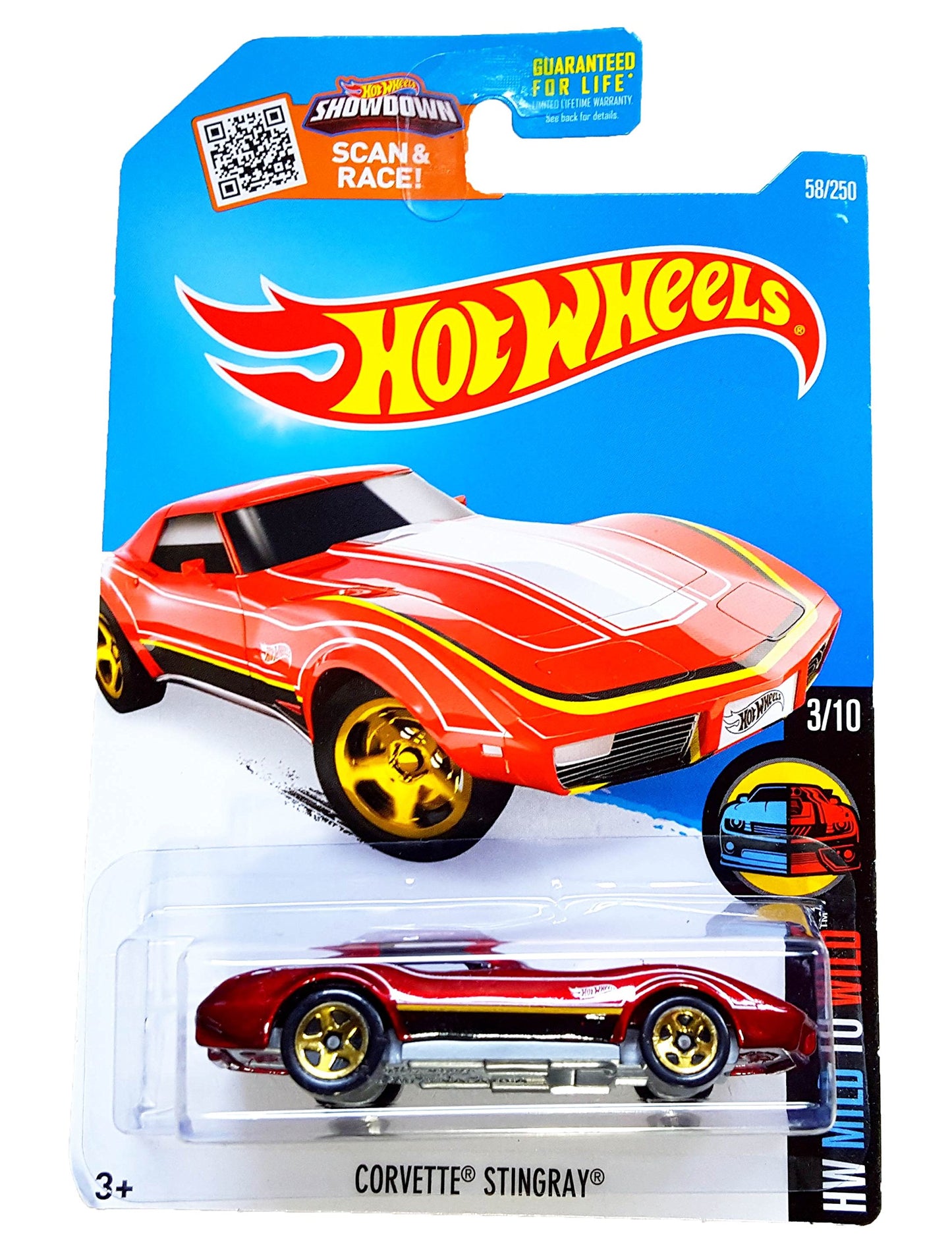 Hot Wheels 2016 HW Mild To Wild Corvette Stingray 58/250, Maroon