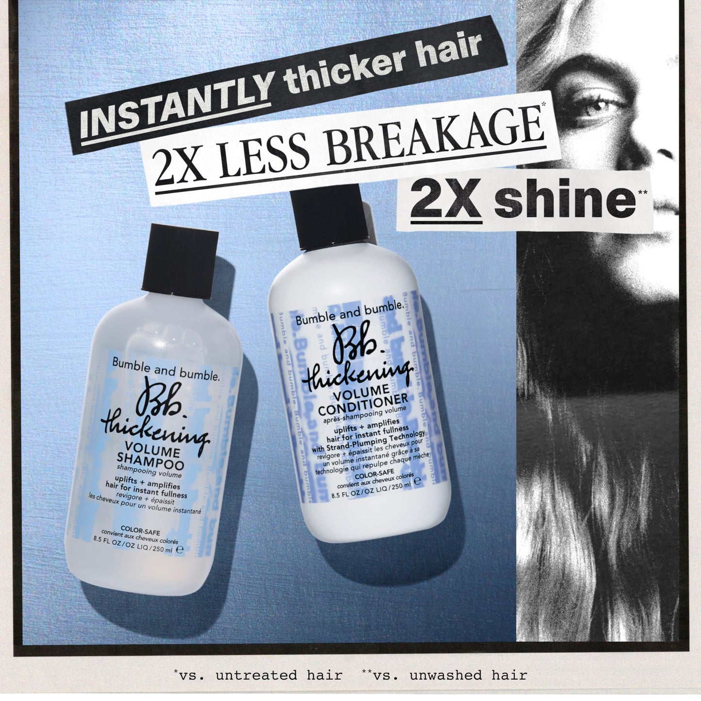Bumble and bumble. Thickening Volumizing Shampoo | Lightweight Formula For Instant Fullness | Cleanses Without Stripping | Color Safe | For Fine Beauty and Personal Care Bumble and bumble.