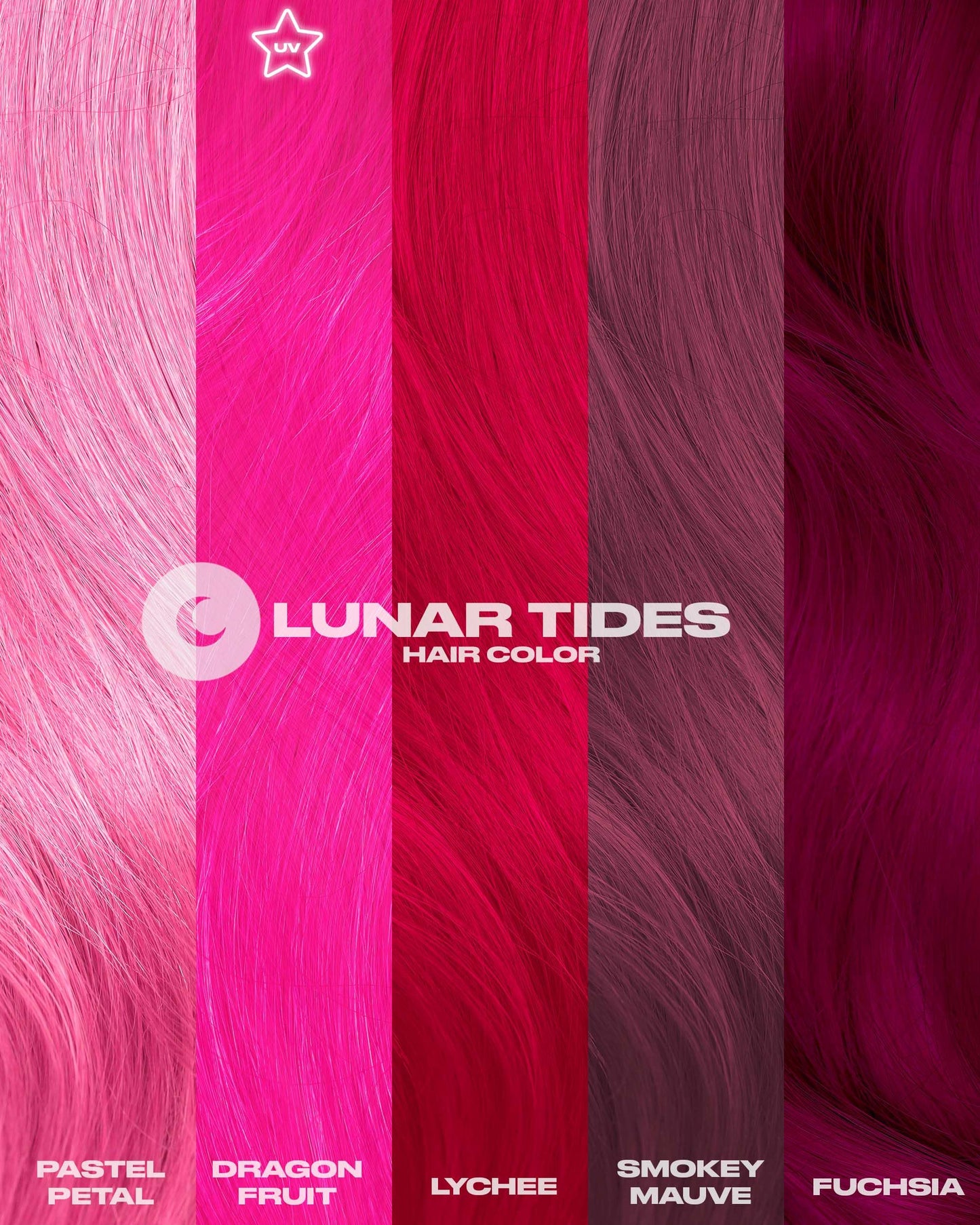 Lunar Tides Semi-Permanent Hair Color (43 colors) (Fuchsia, 8 fl. oz.)