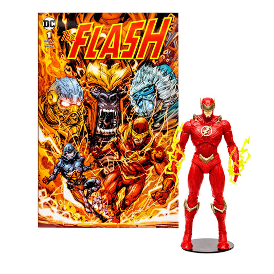 McFarlane Toys - DC Direct 7IN Figure with Comic - The Flash WV2 - The Flash (Barry Allen)