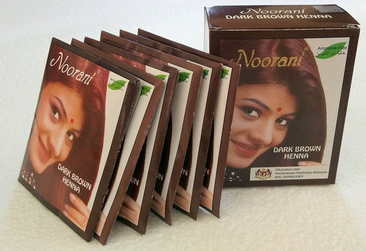 Noorani Dark Brown Henna 6 X 10 gms/Box
