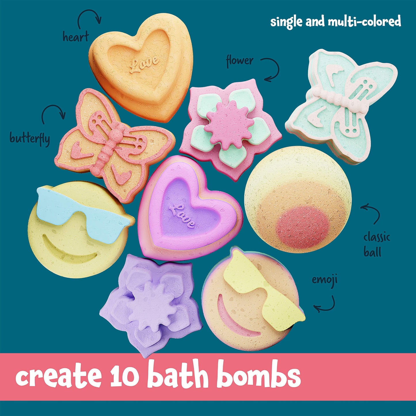 Dan&Darci Soap & Bath Bomb Making Kit for Kids – 3-in-1 DIY Spa Science Kit with Soap, Bath Bomb & Scrub Crafts – Fun STEM Gift for Girls & Boys Ages 6-12, Creative Experiment Toy & Birthday Gift Idea