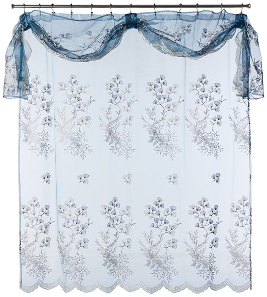 Popular Bath Shower Curtain Capri, Slate Blue