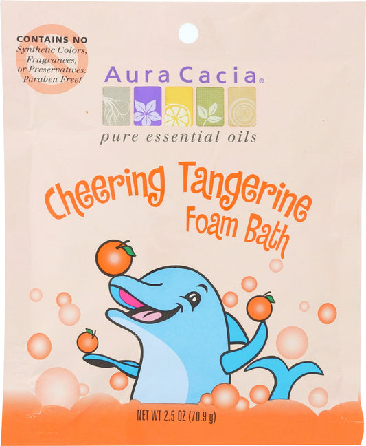 Aura Cacia Cheering Foam Bath Tangerine And Sweet Orange Essential Oils, 2.5 ounce Pack of 6 Beauty and Personal Care Aura Cacia