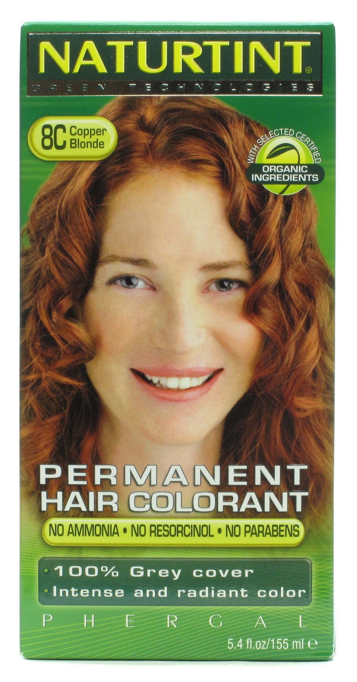 Naturtint Permanent Hair Colorant Copper Blonde 8C (5.28 fl oz, Pack of 2)
