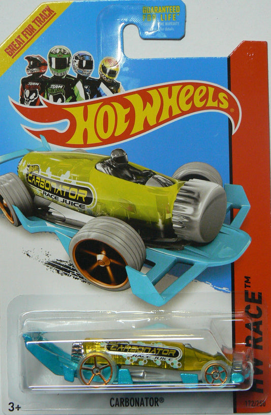 Hot Wheels 2014 HW Race Yellow Carbonator 172/250, Yellow