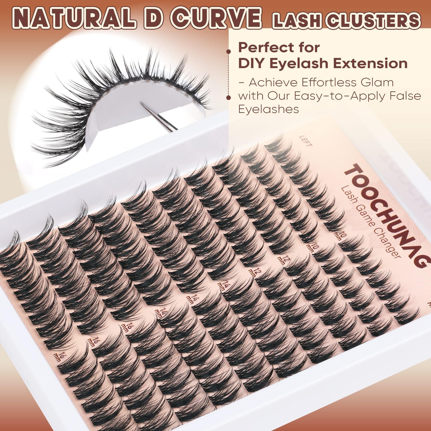 Manga Lash Clusters Spiky Eyelash Clusters Wispy Individual Lashes Extension 160pcs DIY Cluster Eyelash Extensions 10-16mm D Curly Natural Individual Beauty and Personal Care TOOCHUNAG