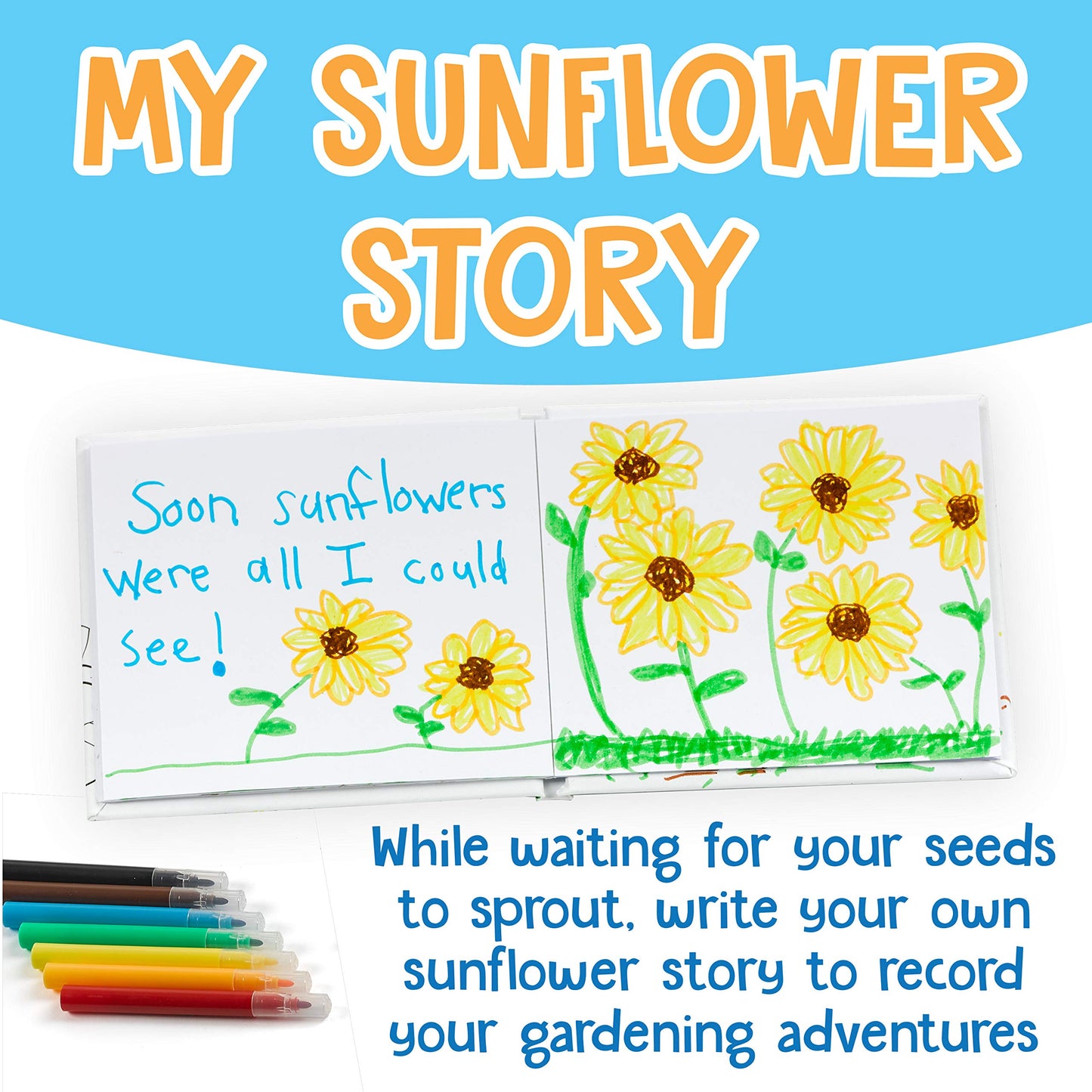 Creativity for Kids Sunflower Garden - Sunflower Kit for Girls and Boys (Ages 6+)