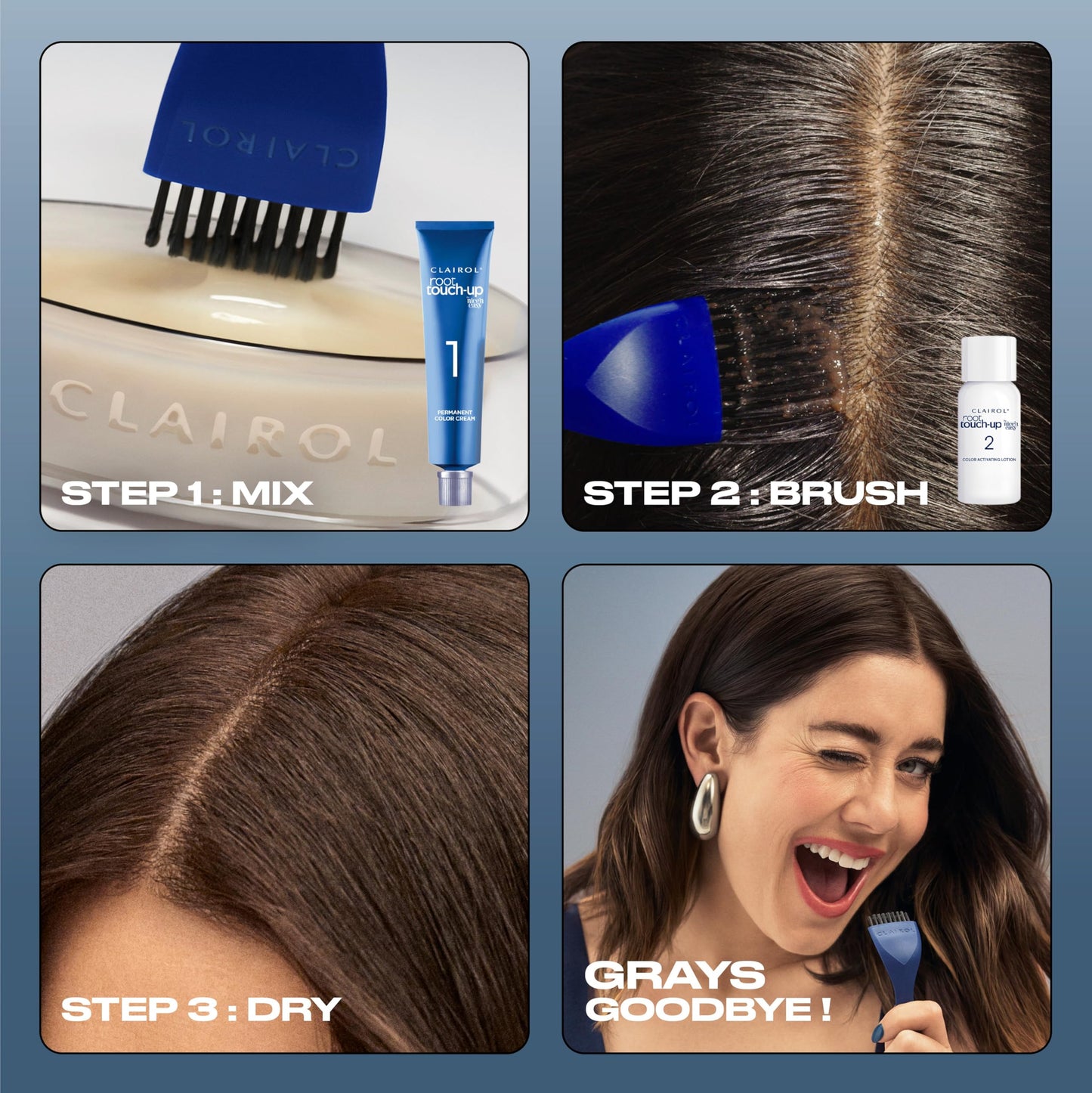 Clairol Root Touch-Up by Nice'n Easy Permanent Hair Dye, 4R Dark Auburn/Reddish Brown Hair Color | 100% Gray Coverage | Easy Brush Application |