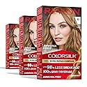 Revlon ColorSilk with Bond Repair Complex, Blonde Permanent Hair Color, 100% Gray Coverage, Ammonia Free Hair Dye, Vegan Keratin, 61 Dark Blonde (Pack